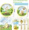 175 Pcs Vintage Winnie Bear Baby Shower & Birthday Tableware Set for 25 Guests